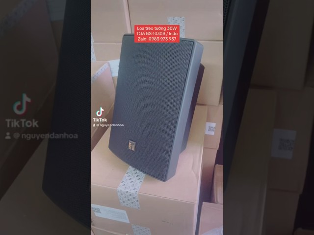 Loa hộp treo tường 30W #TOA BS-1030B 😍 HoangTungAudio #amthanhtoa #loaphonghop #loatreotuong #short