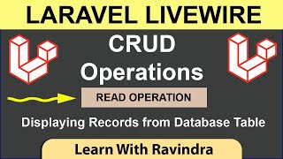 CRUD Operation in Larvel Livewire | Read Operation - Reading Database Table records and Display screenshot 4