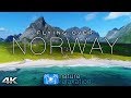 Flying over norway 4k u1hr ambient drone film  music by nature relaxation for stress relief