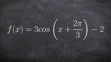 How to Graph the Cosine Graph with Multiple Transformations