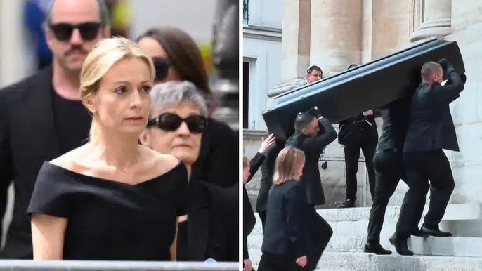 Obsèques de Thierry Ardisson : Audrey Crespo-Mara s'effondre devant le  cercueil - YouTube