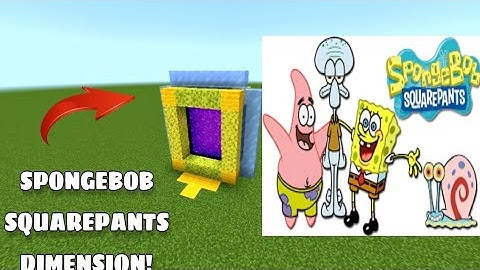 How to Make a Portal to Spongebob Squarepants Dimension In Minecraft Pe