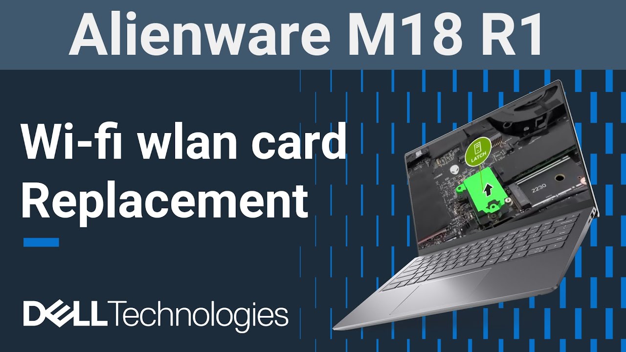 Alienware M18 R1 | How to replace the wifi wlan wireless network card ...