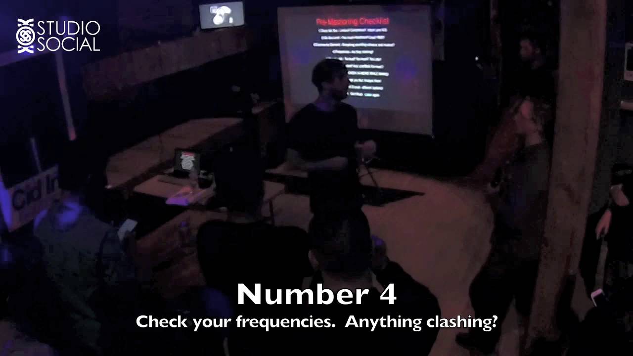 Influx Studios'  Slade templeton's Mix to Master Check list