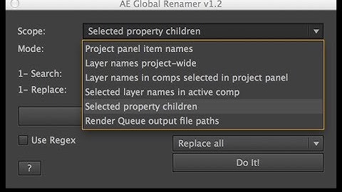 AE Global Renamer v1.2 Demo