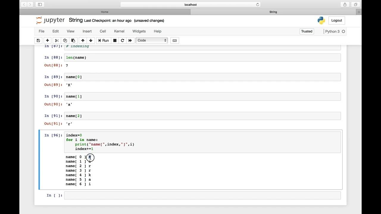 Python String Accessing - YouTube