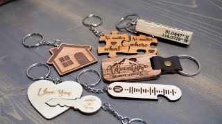 DIY Keychain Projects With SVG - CO2 Laser