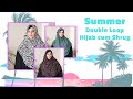 Summer double loop hijab cum shrug   easy summer hijab style  hijabeaze by urooj