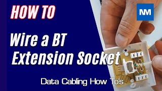 How to Wire a BT Extension Socket ( LJU Telephone Outlet )