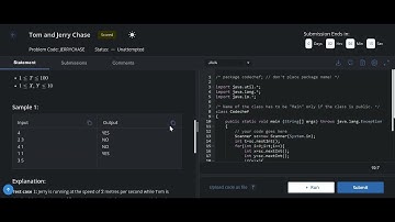Tom and jerry chase | codechef solution|starters 77