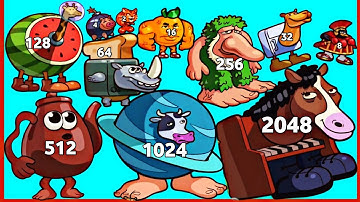 BRAINROT: MERGE FELLAS - ASMR Gameplay (Animal Evolution, Level Up italian Brainrot Suika Game 2048)