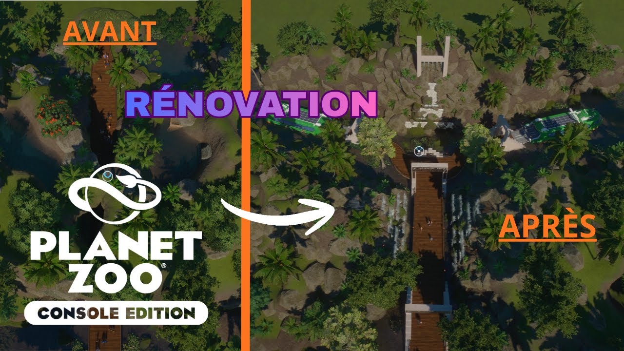 Planet Zoo / Tuto /  Nouvelle arrivée des visiteurs sur mon parc "ZoOasis" / Speedbuild