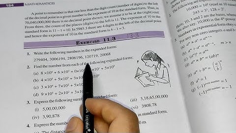 Ex-11.3 Chapter - 11 Exponents and Powers || Class 7th Maths