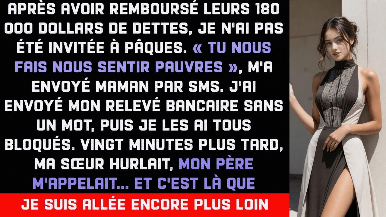 La veille de Pâques, j’ai découvert que ma famille organisait un brunch sans moi. Ma cousine m’a envoyé un texto par erreur, destiné à ma sœur, demandant si elle apportait encore sa tarte aux...