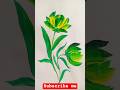 green🟢 flawer penting #shortvideo #painting #viral