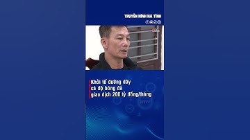 Khởi tố đường dây cá độ bóng đá giao dịch 200 tỷ đồng/tháng | Hà Tĩnh 24h