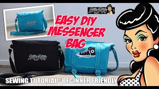 Classic Messenger bag SEWING tutorial - Beginner Friendly