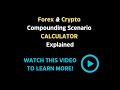 Forex and Crypto Profit Compounding & Referral Income Scenario Calculator Explained.