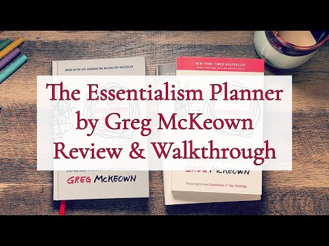 THE ESSENTIALISM PLANNER