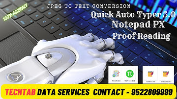 #Autotyper for Notepad PX / JPEG To Text Conversion - Human Typing feature added/ Untraceable