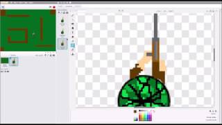 Scratch shooter game with destructible terrain screenshot 5