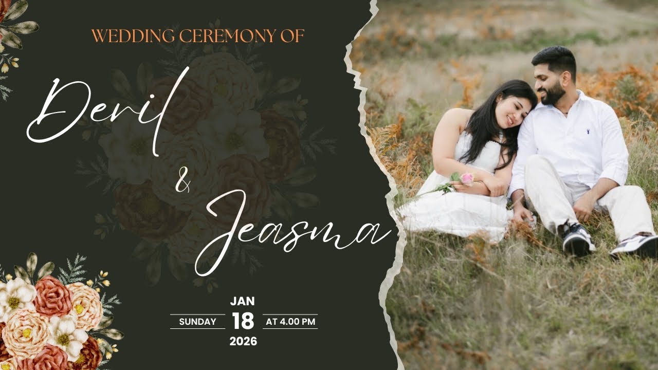 Wedding Ceremony of DERIL and JEASMA || Watch LIVE