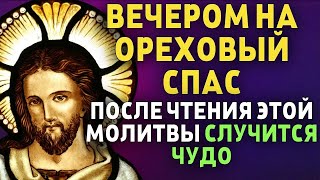 НА ОРЕХОВЫЙ СПАС ПОСЛЕ ПРОЧТЕНИЯ СЛУЧИТСЯ ЧУДО! Вечерняя молитва