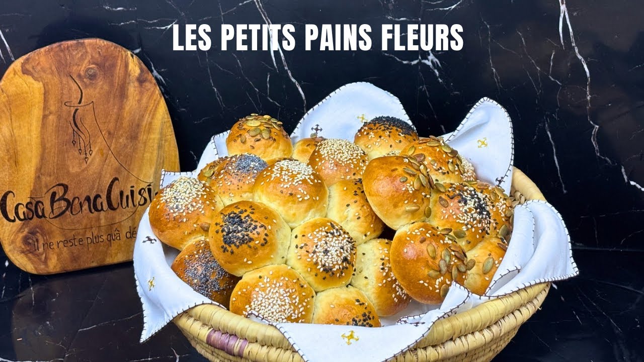 SPÉCIAL RAMADAN🌙 AVEC UNE SIMPLE PÂTE RÉALISE CES MAGNIFIQUES PAINS FLEURS DIGNE D’UNE BOULANGERIE🥖