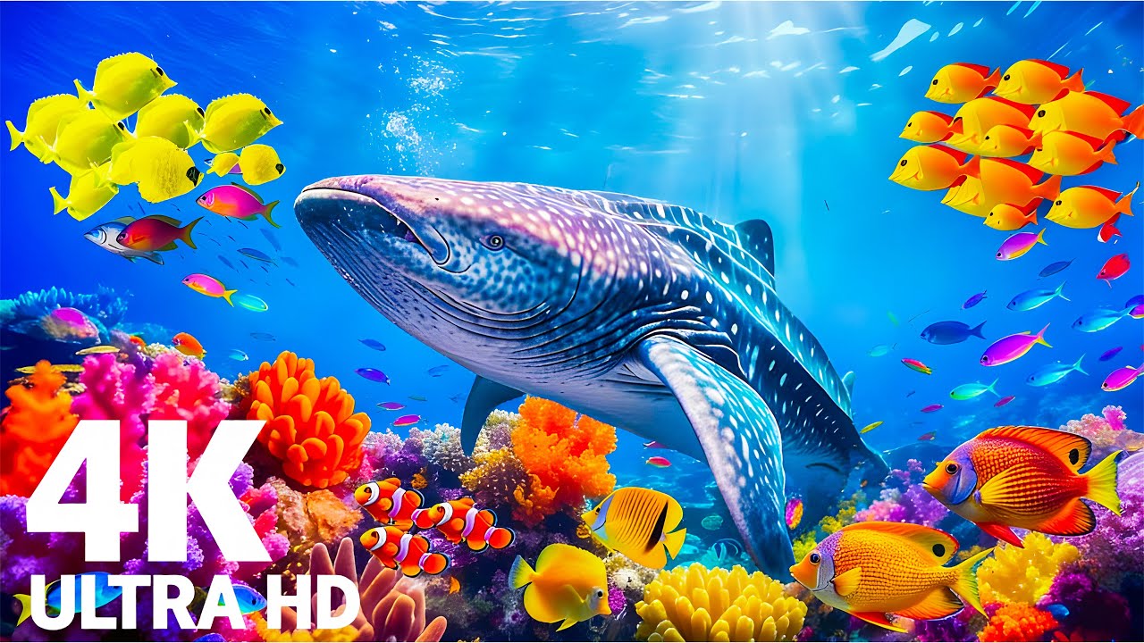 Underwater Paradise 4K 🐳 Colorful Reef Fish & Marine Life - Stress and Anxiety Relief #9