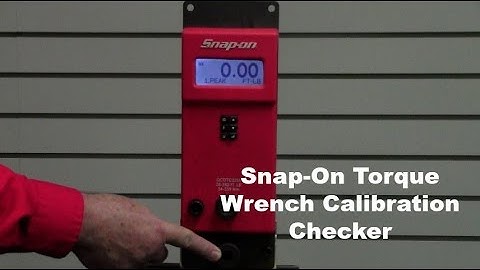 Snap-On Torque Wrench Calibration Checker | RPTS