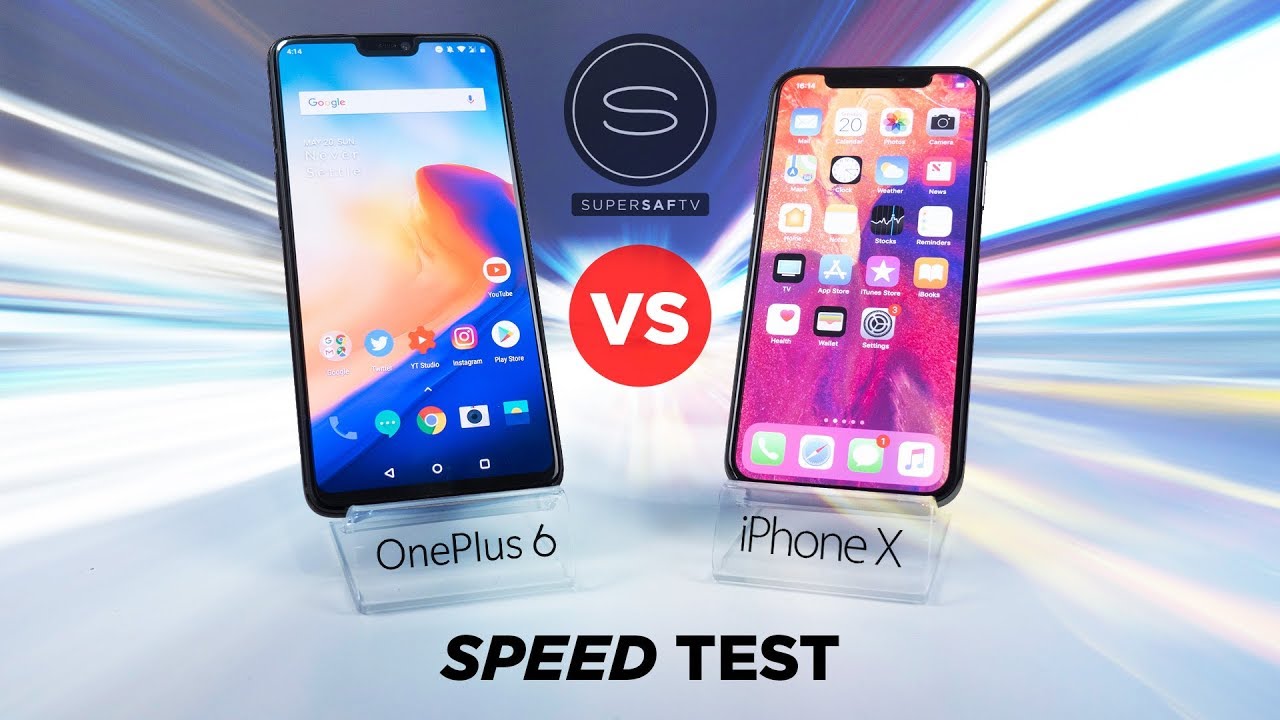 Oneplus 6 vs iphone x speed test