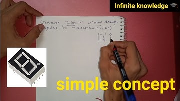 How to generate delay in microcontroller using register|| 1-second delay