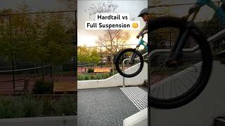 Hardtail vs Full Suspension Huck to Flat Test 🚴 #mtb #hardtail screenshot 4