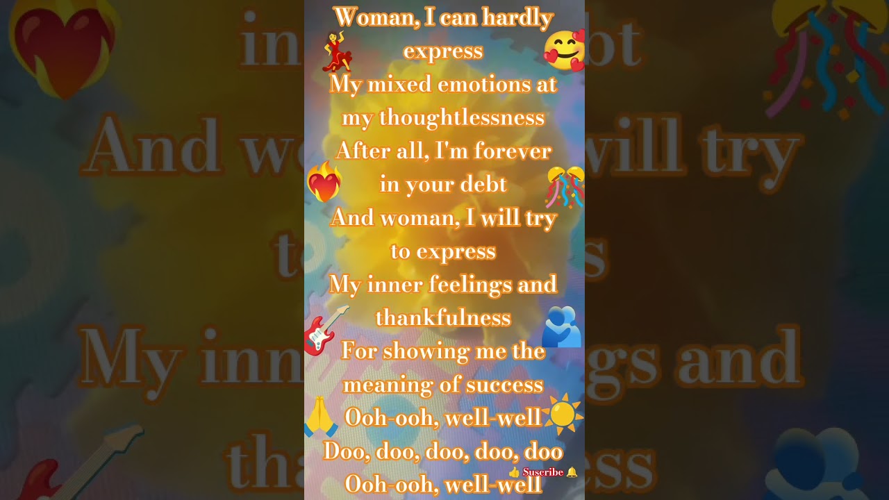 Woman- John Lennon -lirics 