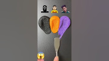 Guess the mixed color of Squid Game 2 #colormixing #satisfying #squidgame #오징어게임 #asmr