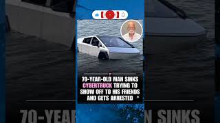 man who was arrested after driving his Tesla Cybertruck into Grapevine Lake in Texas to test