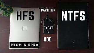 format external hdd for mac and windows ( exfat) | partition hdd for time machine| high sierra