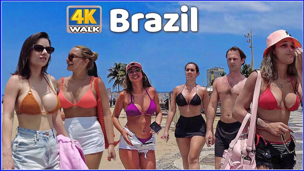 Brazil Beach Walk| Topless | 4k🇧🇷