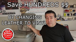 Saving Hundreds $$! Changing Leather Seats To Vinyl Closed Captioned