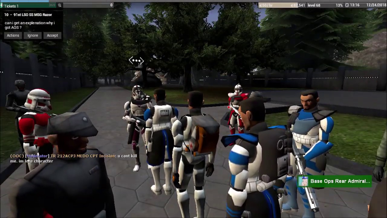 Garrys mod star wars rp on icefuse: execution of 212th and 501st - YouTube