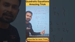 class 10th quadratic equations amazing Tricks #maths #dksir #class10 #tricks #trending #shorts