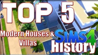 Top 5 Modern Houses & Villas in The Sims 4 History [1080p 60fps]