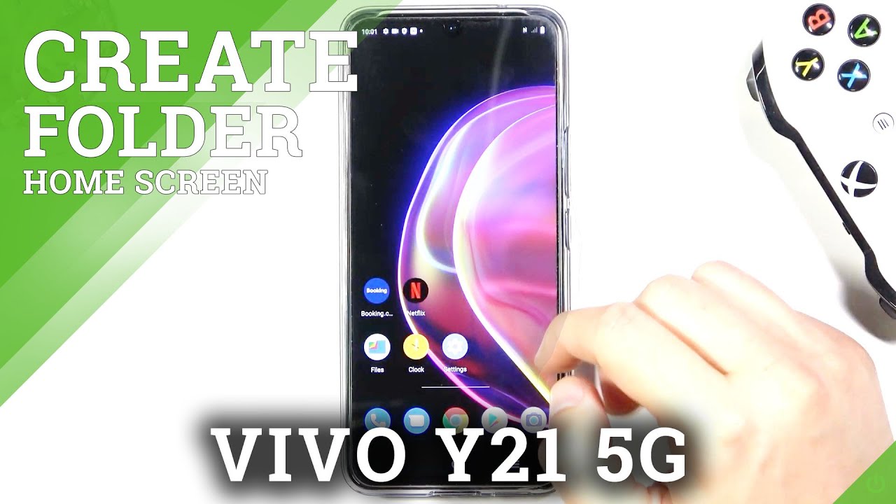 How To Create Folder On Home Screen In VIVO V21 5G Add Folder To Home