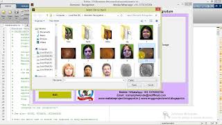 Biometric Calssification Based on Face, Palm, Retina and Signature | Matlab Project with Source Code