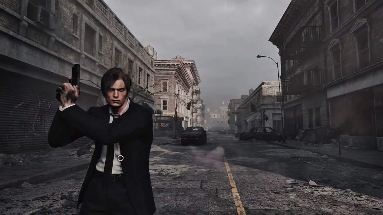 Damn, Leon looks good in a suit | RE9 | FILMNOIR