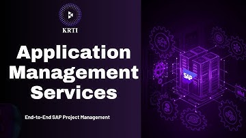 Application management services AMS End to End SAP Project Management