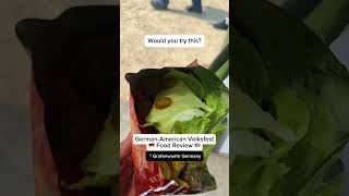 Trying American food at the German - American Military Volksfest - Walking Tacos in a Dorito bag