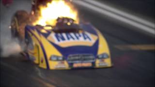 Ron Capps' Insane Drag Racer Explosion at NHRA Winternationals 2014