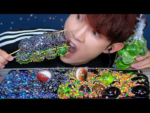 ASMR JAPANESE KYOHO JELLY + GALAXY <strong>NERD</strong> CANDY MUKBANG JELLO Crunchy EATING SOUNDS SHOW