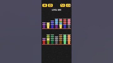 Cup Sort Puzzle Level 1251 = Water Sort Puzzle Level 1251 = Ball Sort Puzzle Level 1251 All the same